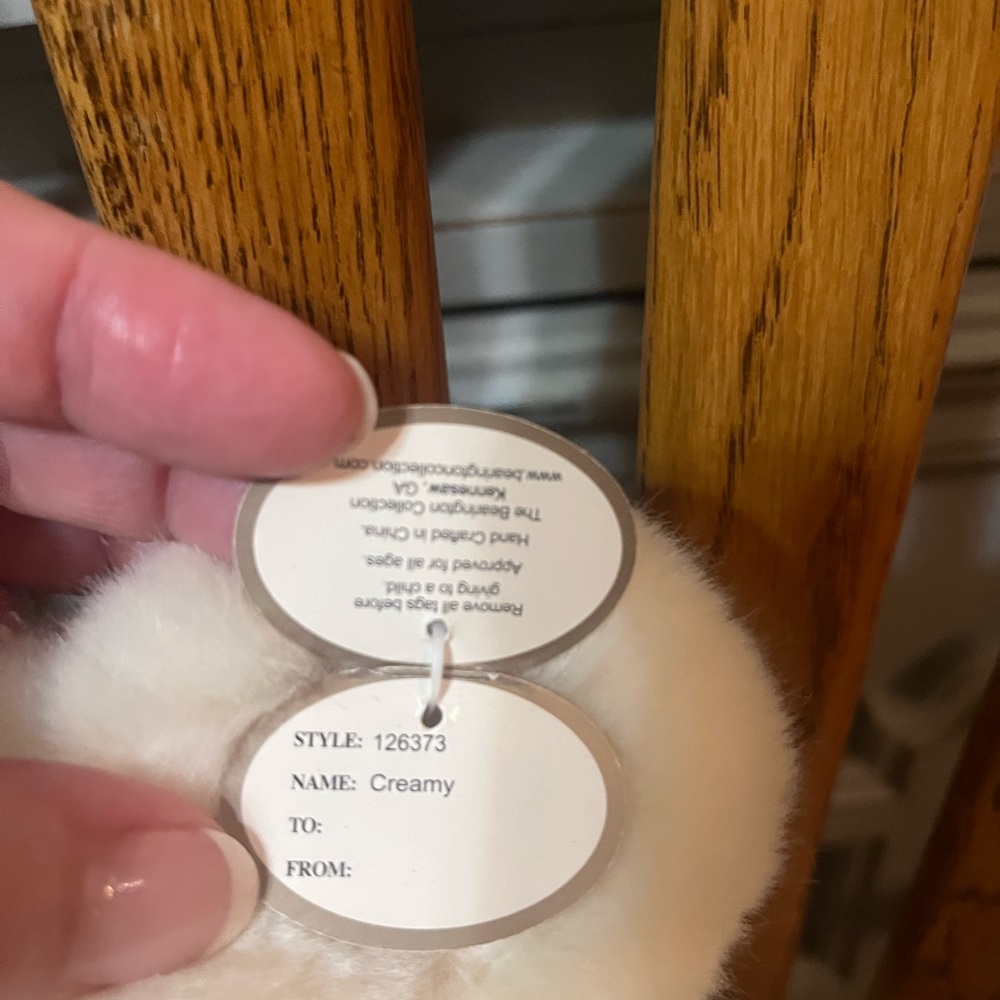 Bearington Baby Collection Cream Plush Bear- size 15.5 🧸🐻 - Picture 4 of 7